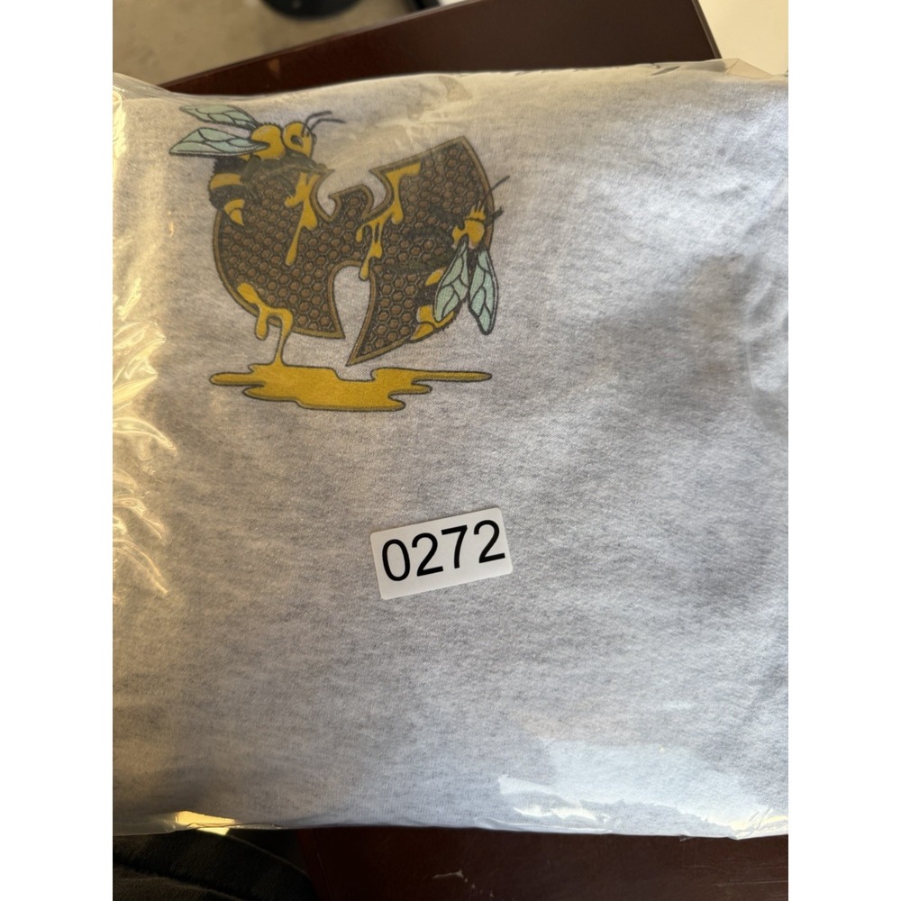 Mens  Wu Tang Killa Bees Grey Pullover Hoodie Size Large - Picture 8 of 8